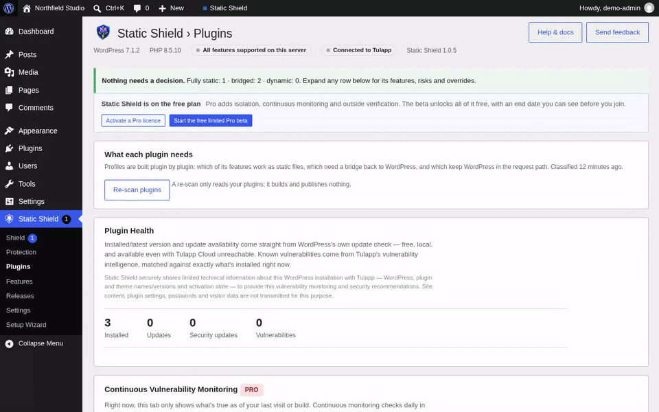 Plugins screen recording